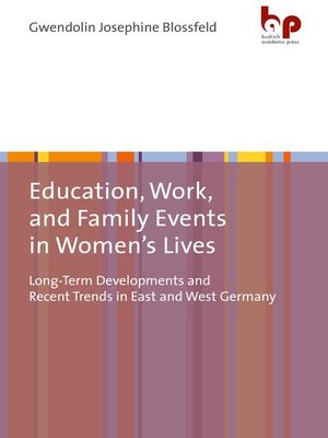 cover image of Education, Work, and Family Events in Women's Lives